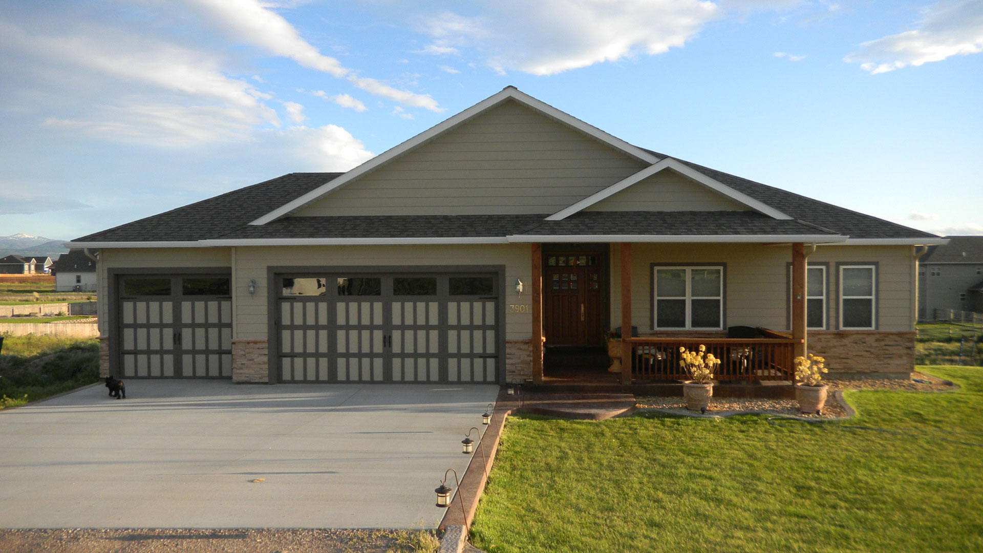 curb appeal garage door montana